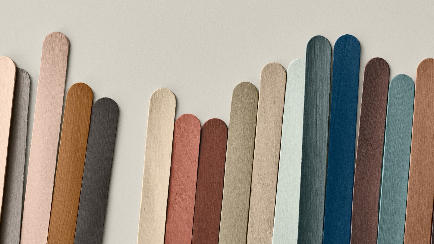 Ett stort urval kulörer